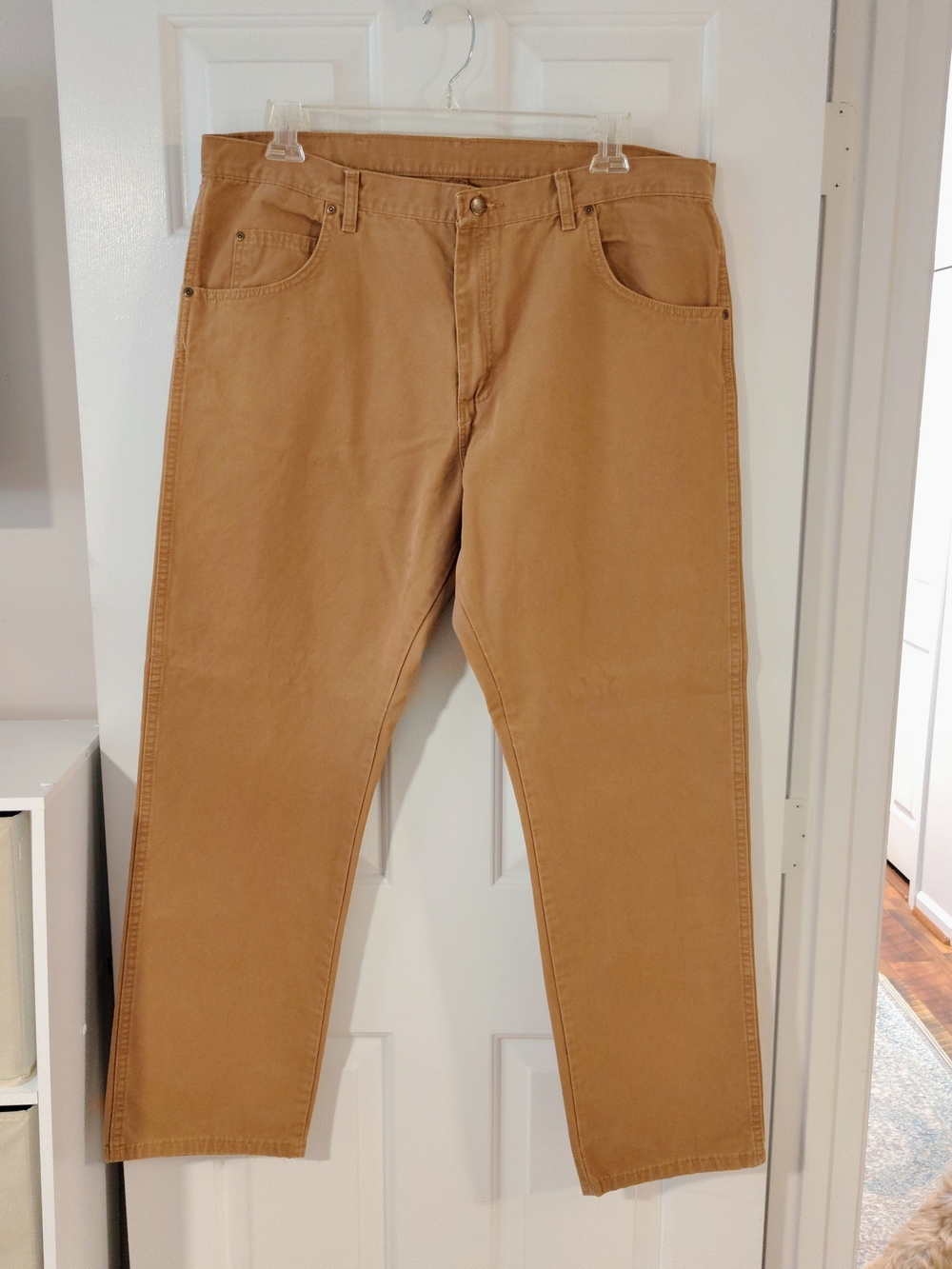 Wrangler Jeans Tan/Khaki Straight Leg